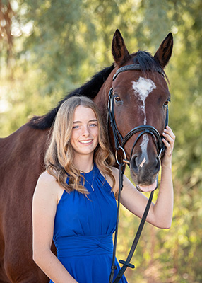 USPC Member Spotlight - Marissa and her horse. 