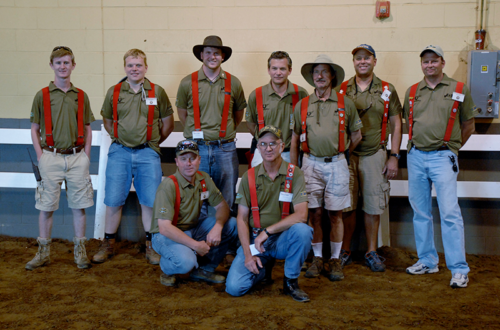A group of operations volunteers posing for the camera.
