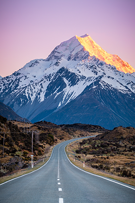 A mountain in New Zealand.