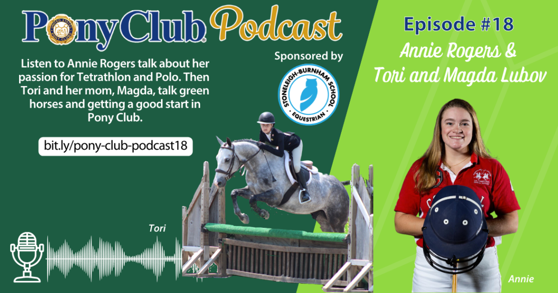 A promotional design for the Pony Club Podcast episode #18