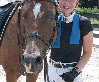 The 2024 Trip Harting Fund was awarded to Pony Club member Uma Kraskin.