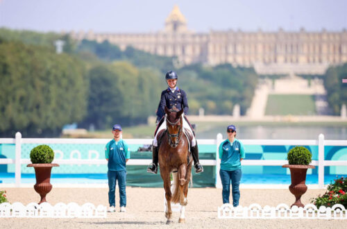 Pony Club alum Adrienne Lyle on Day 1 of Dressage at the Olympic Games