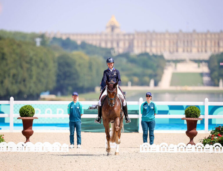 Pony Club alum Adrienne Lyle on Day 1 of Dressage at the Olympic Games