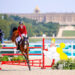 Boyd Martin and Fedarman B in the final phase of Eventing, show jumping, at the 2024 Olympic Games as they compete for team and individual honors. Photo by Devyn Trethewey/U.S. Equestrian