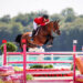 Karl Cook and Caracole de la Roque during the Jumping Team competition before the Final at the Olympic Games