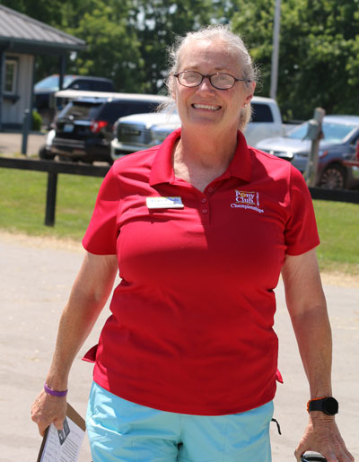 Clare Burkhart, Chief Horse Management Judge