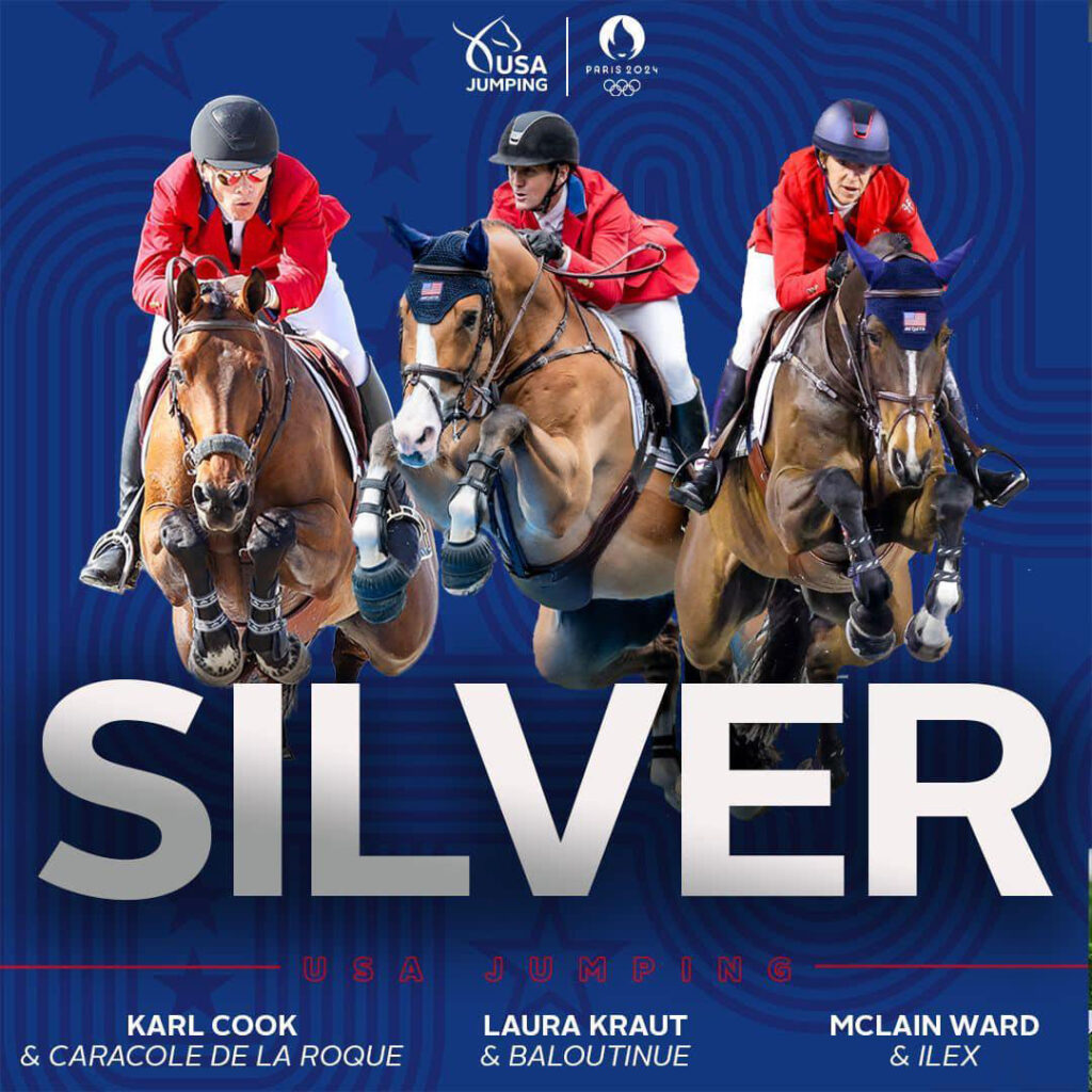 U.S. Jumping Team Wins Team Silver medal. 