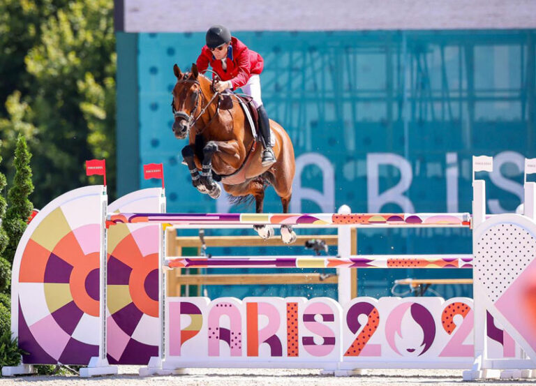 Karl Cook and Caracole de la Roque were one horse-and-rider combination from the U.S. that qualified for the Individual Jumping Final at the 2024 Olympic Games.