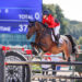 Laura Kraut on Baloutinue on in the Individual Jumping Final in the Olympic Games. Photo by Devyn Trethewey/U.S. Equestrian