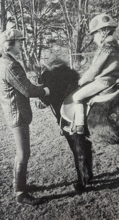 Susan Giddings provided instruction to many local Pony Club riders, including Reid Anderson, a D-1 member of Radnor Hunt Pony Club in this photo. 