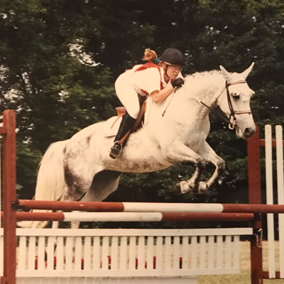 Colleen Rutledge during her Pony Club Years