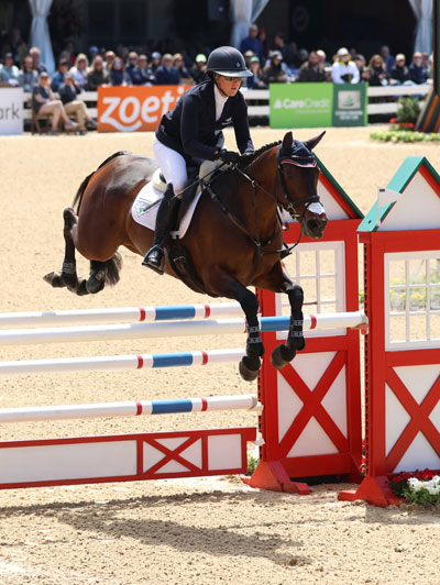 Allison Springer, riding No May Moon, became the highest-placed USPC ambassador with a double-clear to end on 40.4 in the 4*. Sarah Evers Conrad/United States Pony Clubs