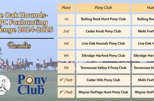 pony club members foxhunting