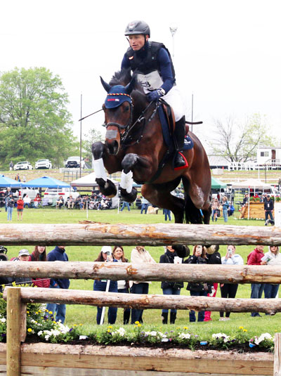 Michael Jung and Fischerchipmunk FRH during cross-country at the Defender Kentucky Three-Day Event. Elizabeth Moyer/United States Pony Clubs