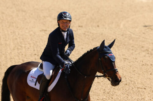 Michael Jung and Fischerchipmunk FRH during show jumping at the Defender Kentucky Three-Day Event. Sarah Evers Conrad/United States Pony Clubs