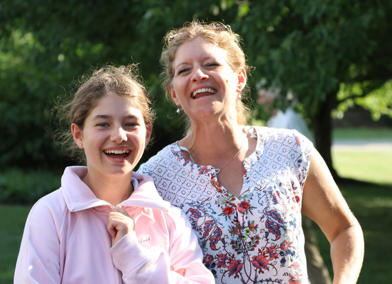 Lily Brenes with her mother, Jen. Elizabeth Moyer/United States Pony Clubs