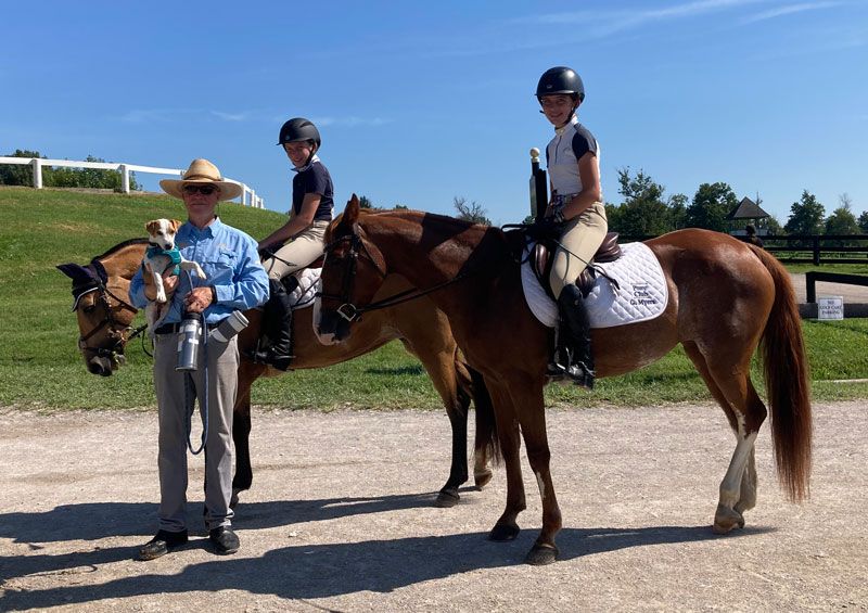 Molly Myers on Big Bear's Queen of Granada and Georgia Myers on Drogheda's Animal Crackers. Photo Courtesy Melissa Myers