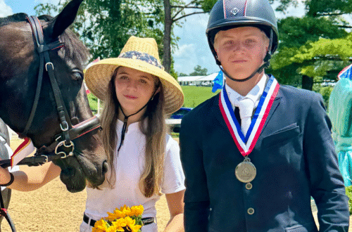 Pony Club members and siblings, Jacqueline and Zachary Sherer.
