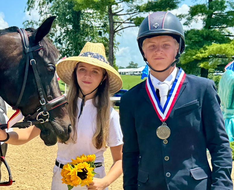 Pony Club members and siblings, Jacqueline and Zachary Sherer.