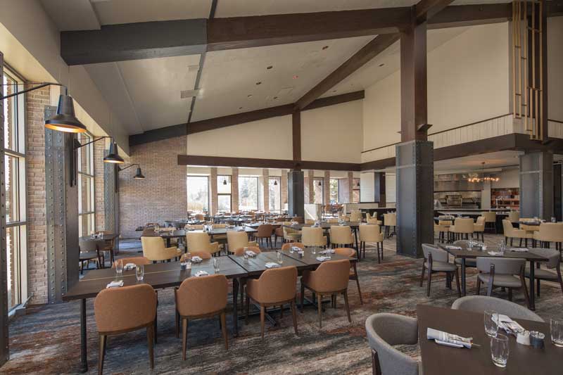 Three Embers Restaurant in the Lincolnshire Marriott Resort.