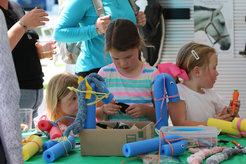 Kids enjoyed crafts at the Kentucky Kids Club at the 2026 Defender Kentucky Three-Day Event.